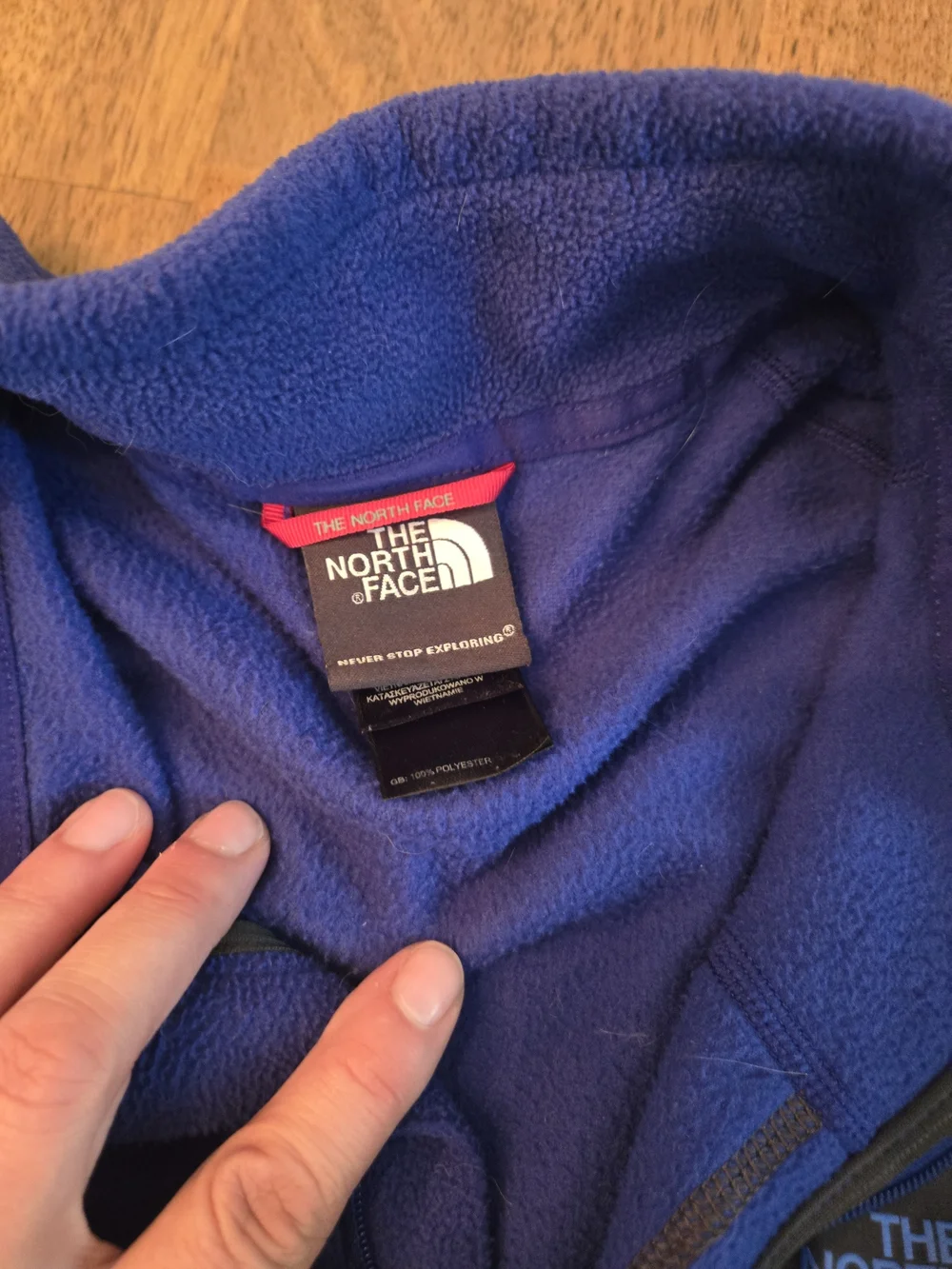 The North Face Men's Blue Fleece Pullover Jacket